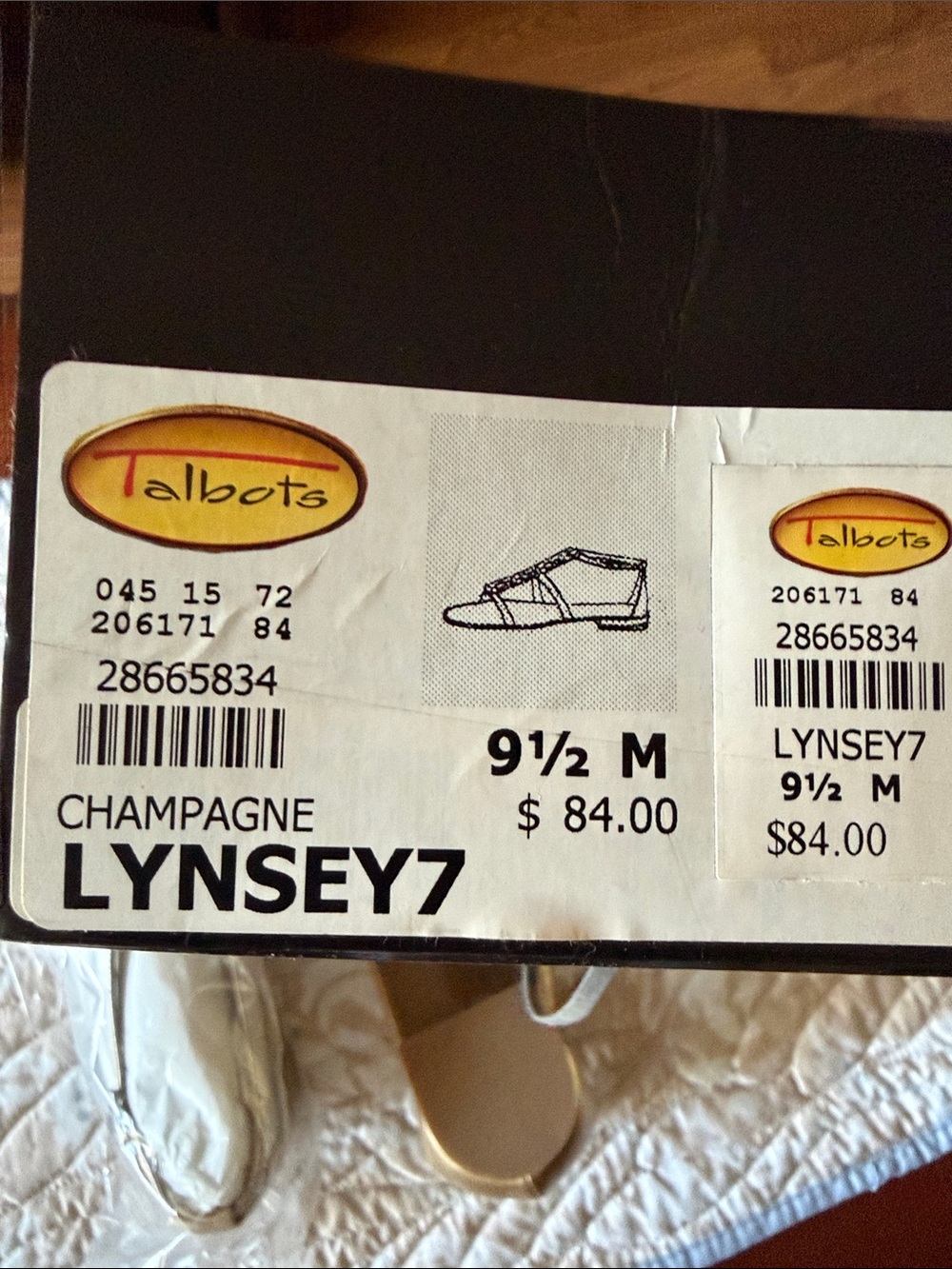 Talbots Gold Sandals - Picture 3 of 3